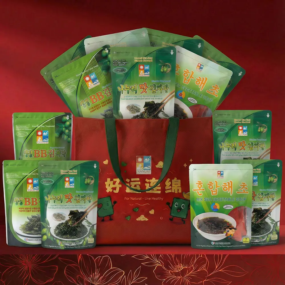 15 pack family box of Nanuri seaweed snacks for CNY reunion dinner.
