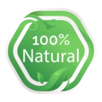 100% Natural ingredients icon indicating no additives in Nanuri products