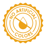 No artificial colors guarantee icon for safe and healthy snacking